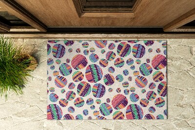 Schoonloopmat Abstractie van kleurrijke cirkels