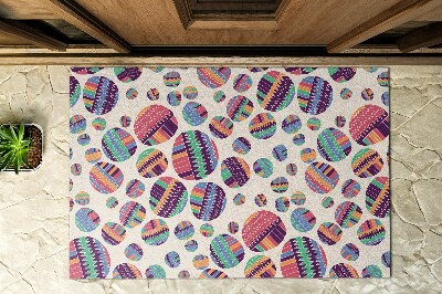 Schoonloopmat Abstractie van kleurrijke cirkels