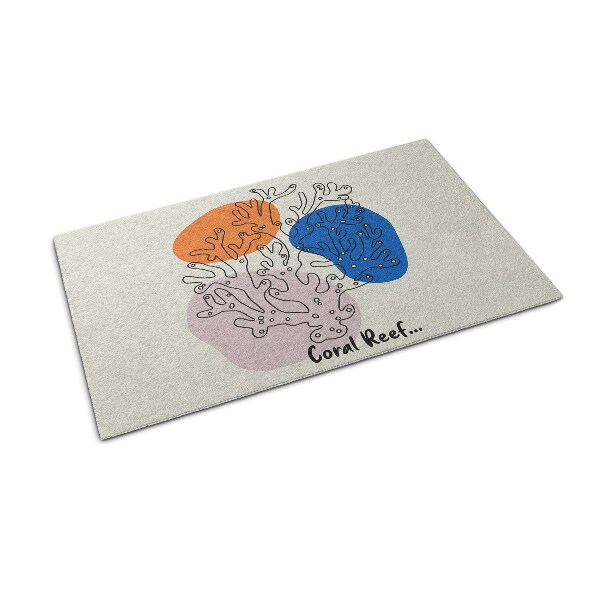 Deurmat voor buiten Koraal