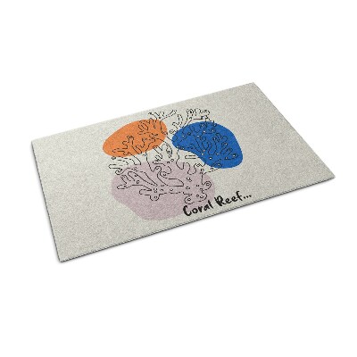 Deurmat voor buiten Koraal