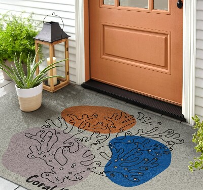 Deurmat voor buiten Koraal