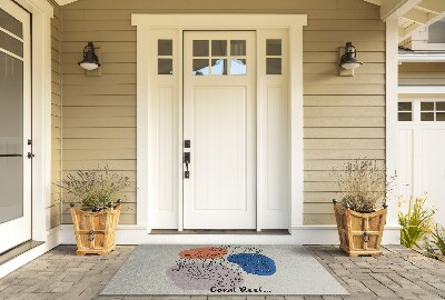 Deurmat voor buiten Koraal