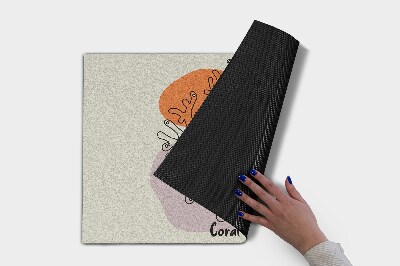 Deurmat voor buiten Koraal