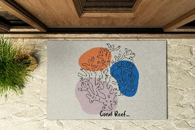 Deurmat voor buiten Koraal