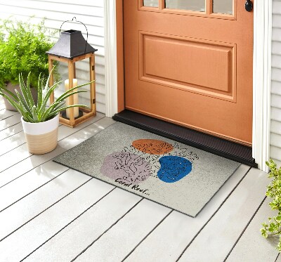 Deurmat voor buiten Koraal