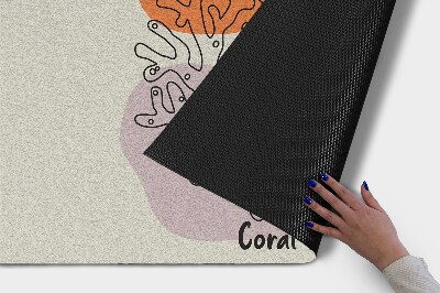 Deurmat voor buiten Koraal