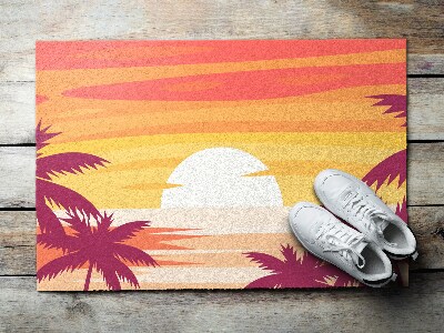 Schoonloopmat Paradijskust