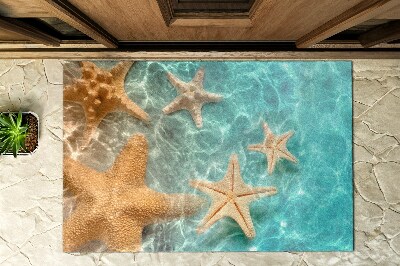 Deurmat voor buiten Zeester in het water