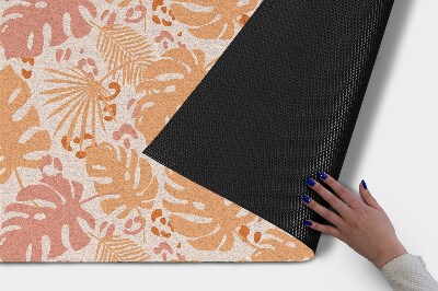 Schoonloopmat Monstera bladmotief