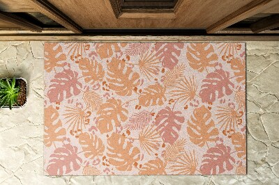 Schoonloopmat Monstera bladmotief