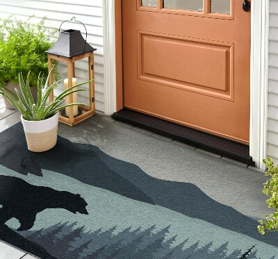 Buiten deurmat Een beer in het wild