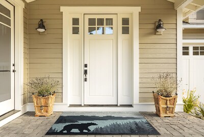 Buiten deurmat Een beer in het wild