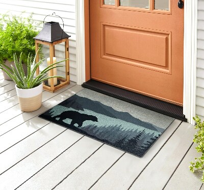 Buiten deurmat Een beer in het wild