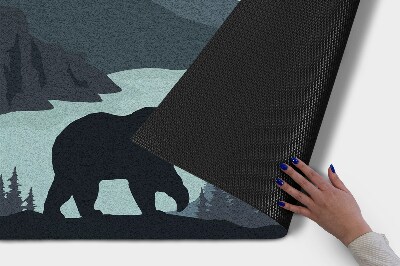 Buiten deurmat Een beer in het wild