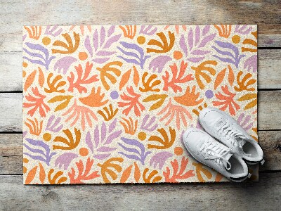 Buiten deurmat Botanische abstractie