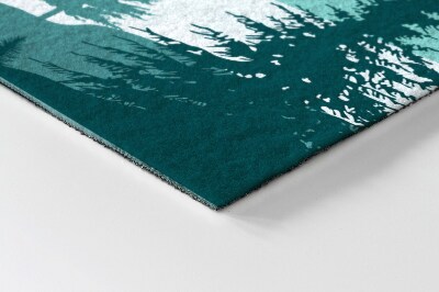 Schoonloopmat Hert met bergen op de achtergrond