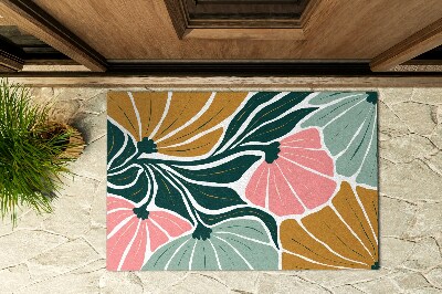 Schoonloopmat Geometrische bloemen