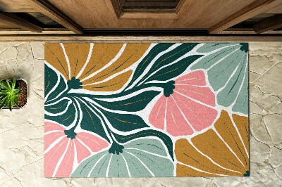 Schoonloopmat Geometrische bloemen