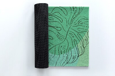 Buiten deurmat Monstera bladeren