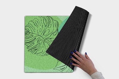 Buiten deurmat Monstera bladeren