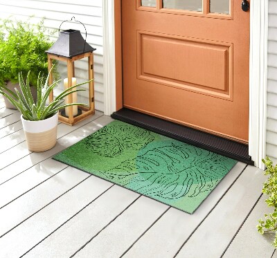 Buiten deurmat Monstera bladeren