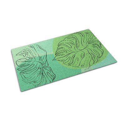 Schoonloopmat Monstera Groen