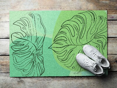 Schoonloopmat Monstera Groen