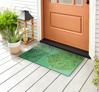 Schoonloopmat Monstera Groen