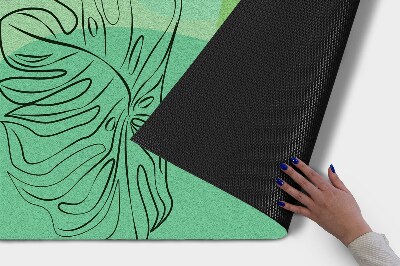 Schoonloopmat Monstera Groen