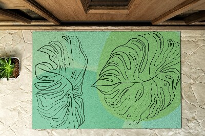 Schoonloopmat Monstera Groen