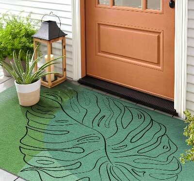 Deurmat voor buiten Oranje gloed