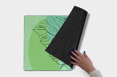 Deurmat voor buiten Oranje gloed