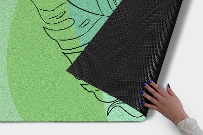 Deurmat voor buiten Oranje gloed