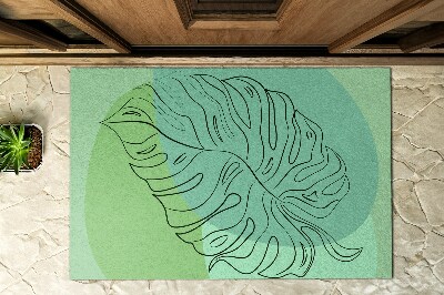 Deurmat voor buiten Oranje gloed