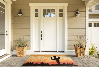 Schoonloopmat Cactus in de woestijn