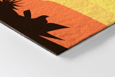 Schoonloopmat Cactus in de woestijn