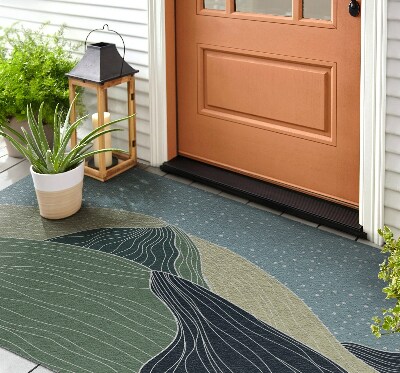 Deurmat voor buiten Geometrisch landschap