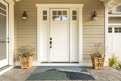 Deurmat voor buiten Geometrisch landschap