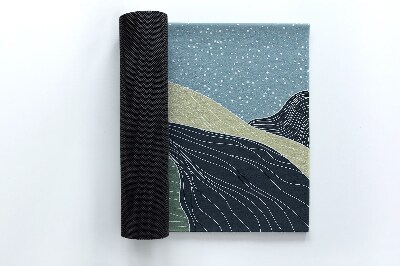 Deurmat voor buiten Geometrisch landschap