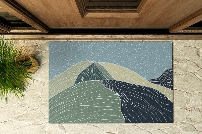 Deurmat voor buiten Geometrisch landschap