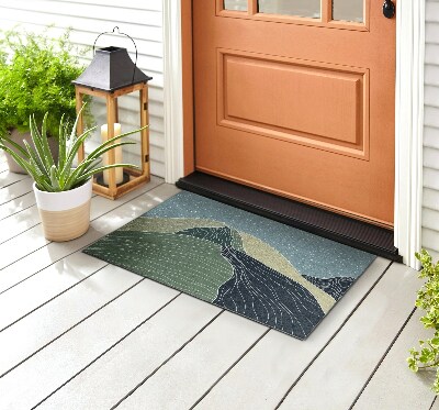 Deurmat voor buiten Geometrisch landschap