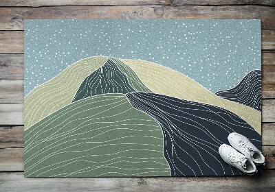 Deurmat voor buiten Geometrisch landschap