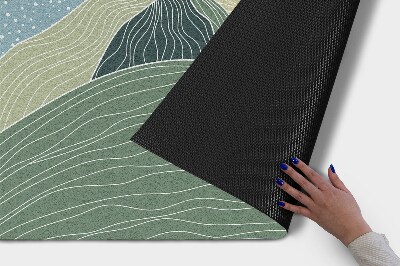 Deurmat voor buiten Geometrisch landschap