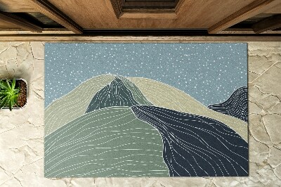 Deurmat voor buiten Geometrisch landschap