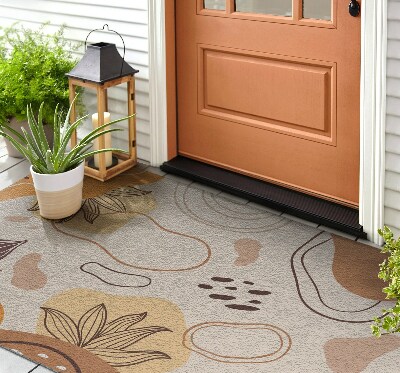 Buiten deurmat Bloemenabstracties