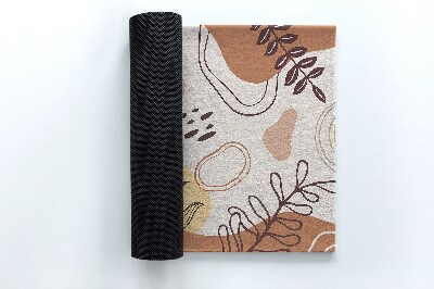 Buiten deurmat Bloemenabstracties