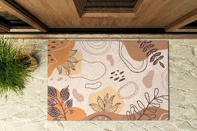 Buiten deurmat Bloemenabstracties