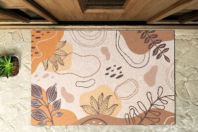 Buiten deurmat Bloemenabstracties