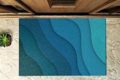 Buiten deurmat Tinten blauw
