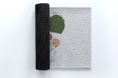 Buiten deurmat Monstera katten